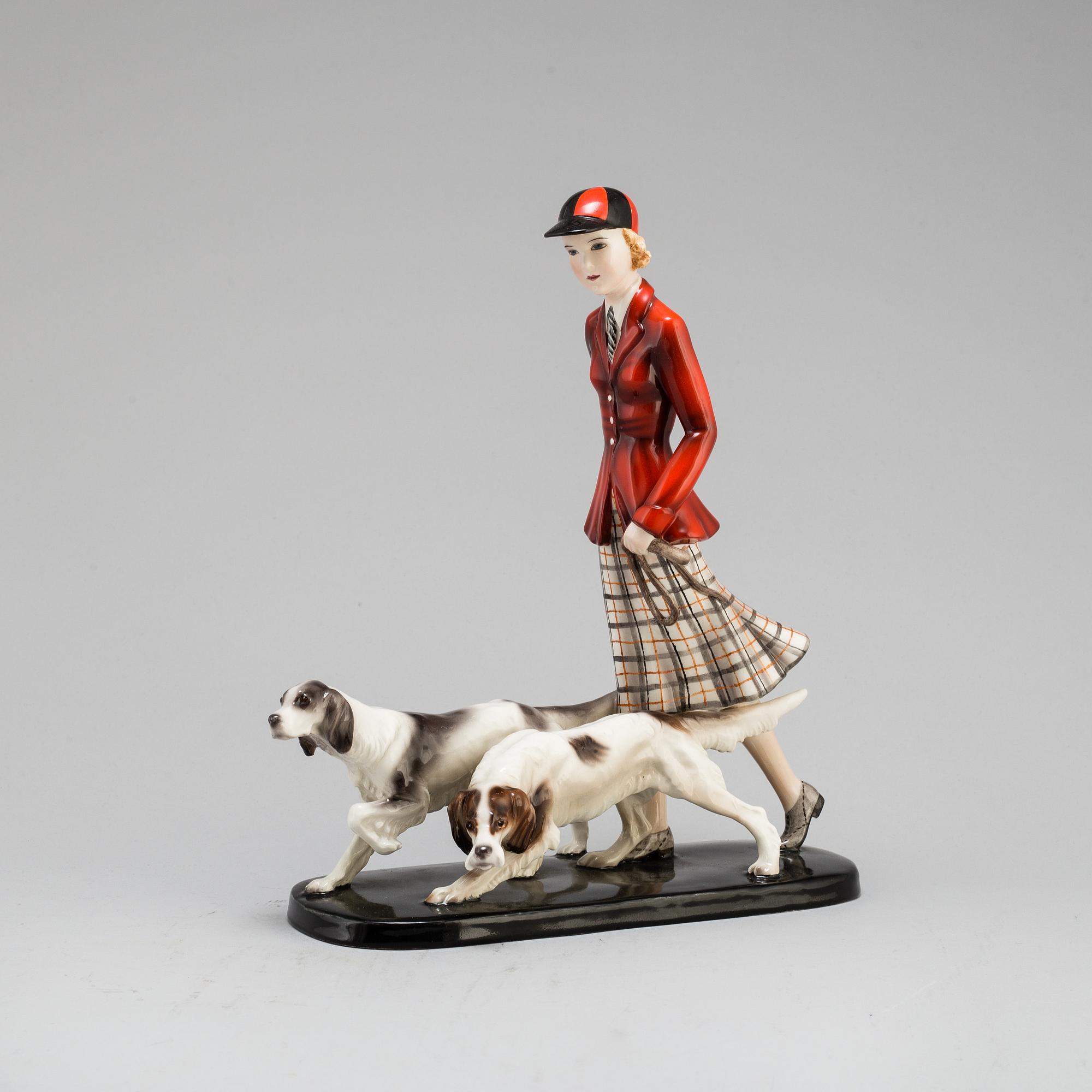 STEPHAN DAKON, an Goldcheider earthenware figure group, model 6524, Vienna.