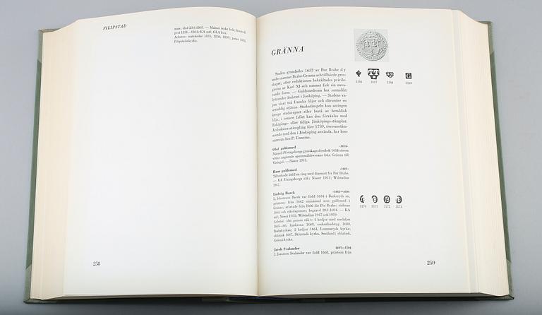 BOK, "Svenskt silversmide 1520-1850", av bl a Erik Andrén, Nordisk Rotogravyr, Stockholm, 1963.