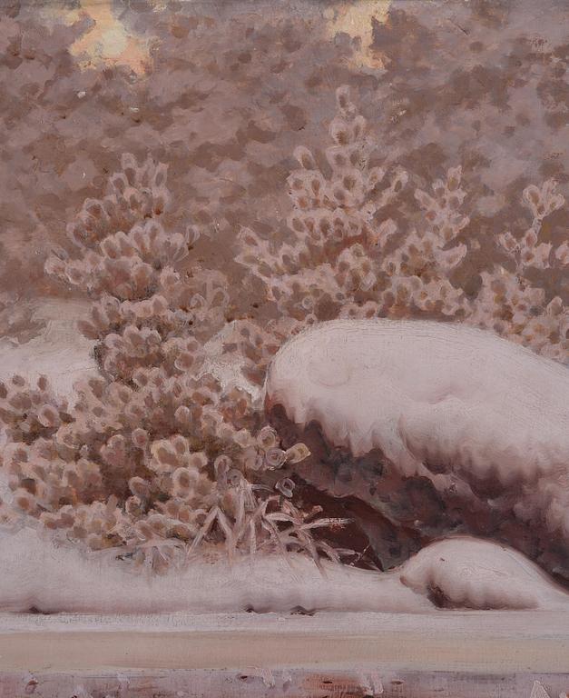 Gustaf Fjæstad, Rimfrost över frusen sjö.
