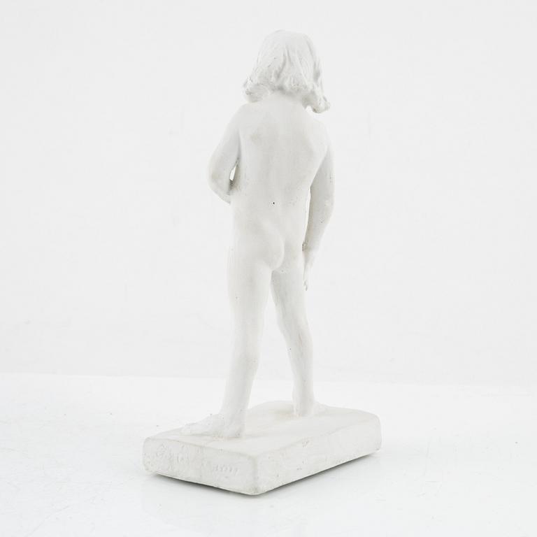 Christian Eriksson, skulptur, gips, signerad.