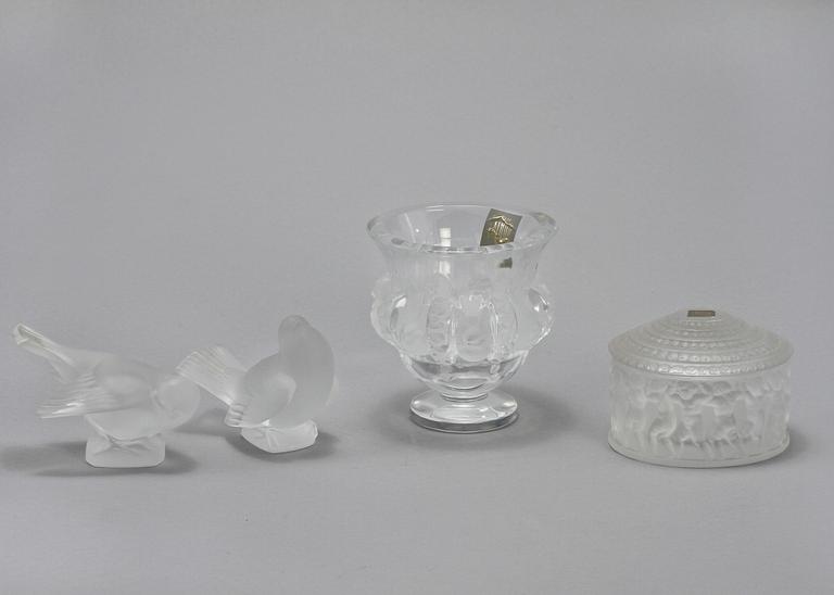 PARTI GLAS, 4 delar, Lalique, Frankrike, 1900-talets andra hälft.