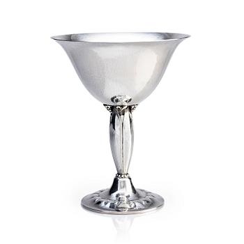 Georg Jensen, a sterling bowl on a stem, Copenhagen 1925-1932, design nr 446.