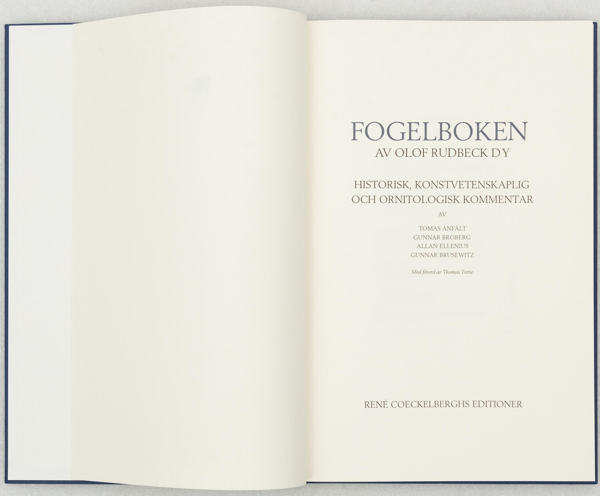 Olof Rudbeck d.y., "Svenska fåglar".