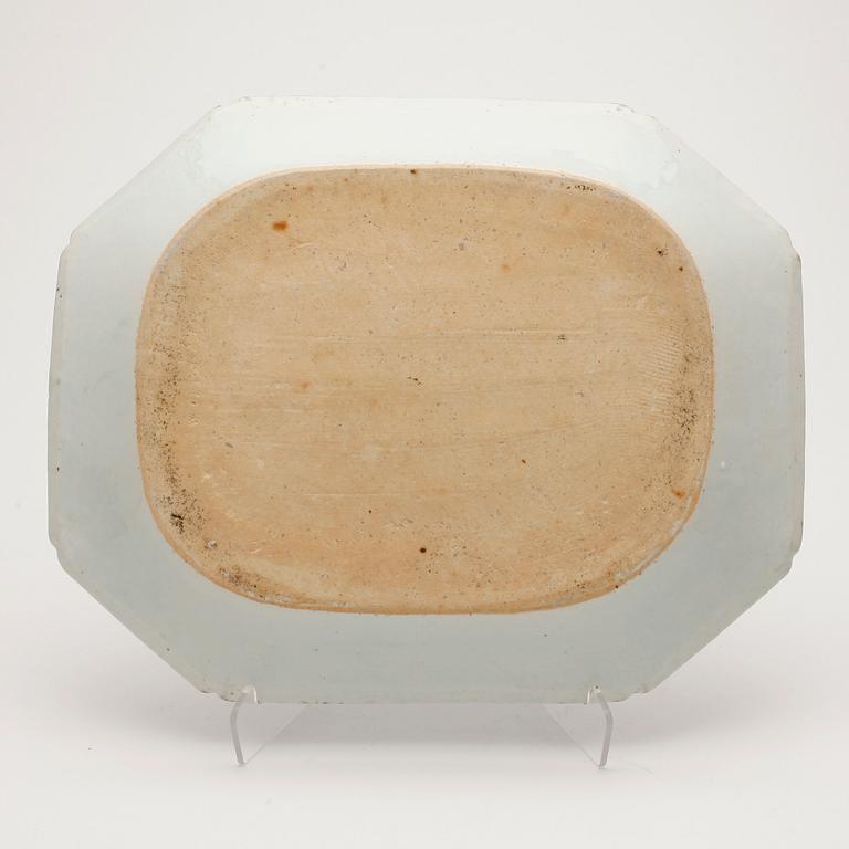 STEKFAT, porslin, Qianlong, Kina 1700-tal.