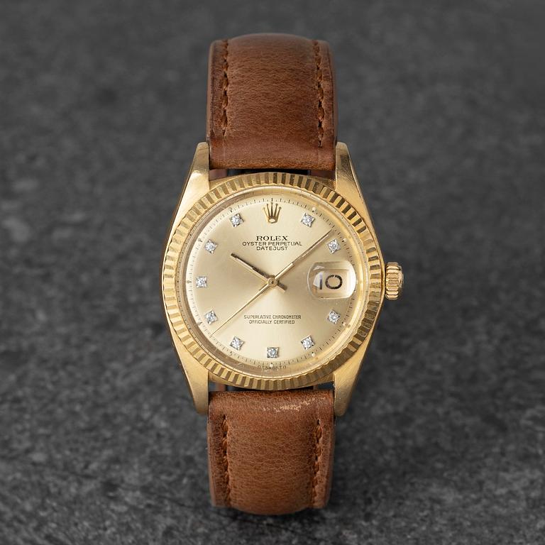 Rolex, Datejust, "Diamond Sigma Dial", ca 1975.