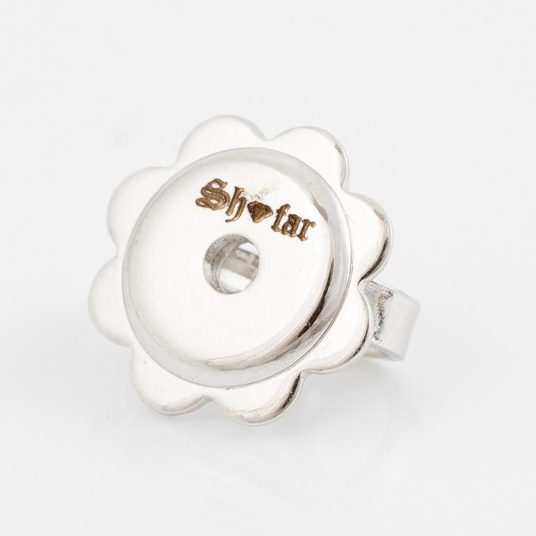 Örhängen 18K vitguld med briljantslipade diamanter.