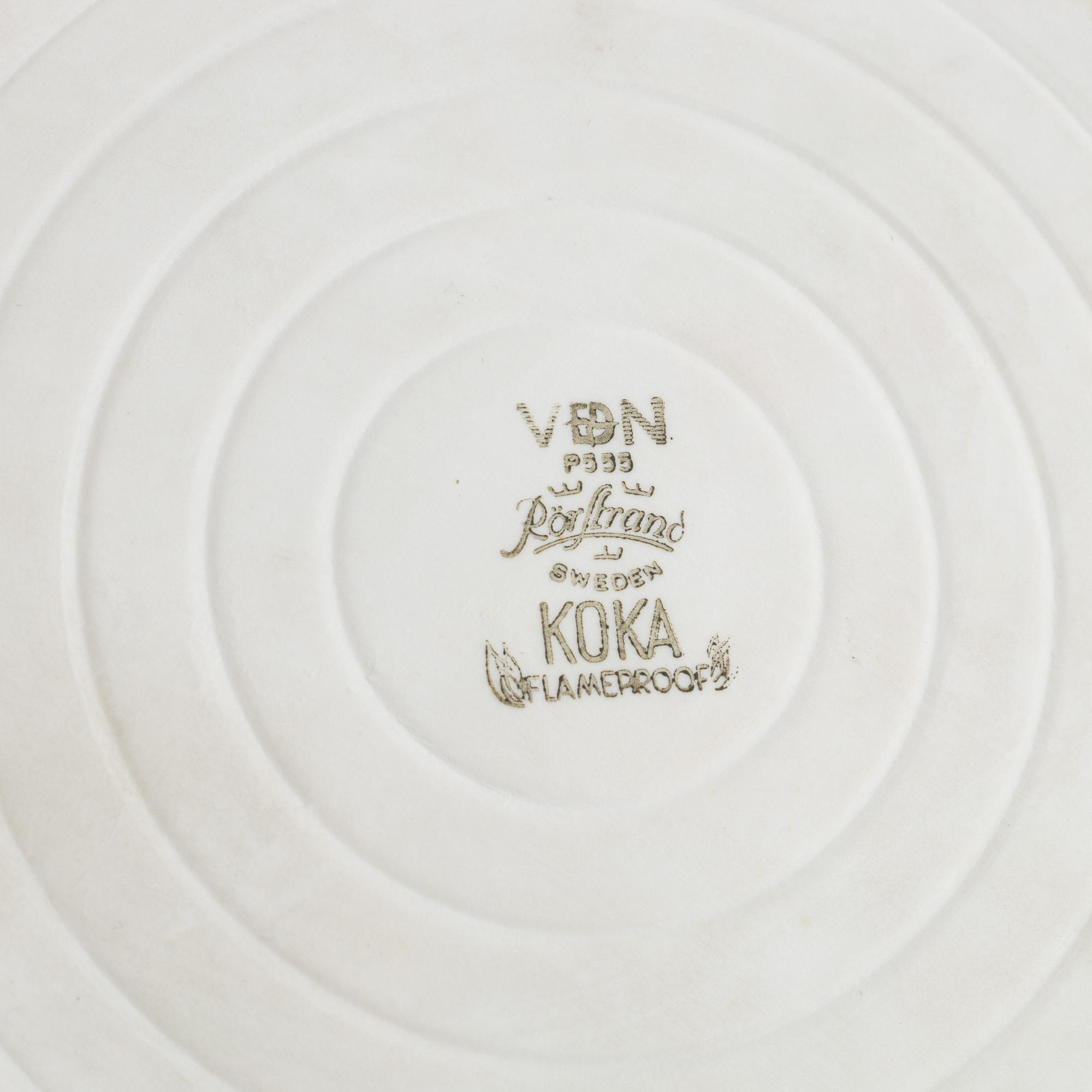 Hertha Bengtson, servisdelar, 44 delar, "Koka", Rörstrand.