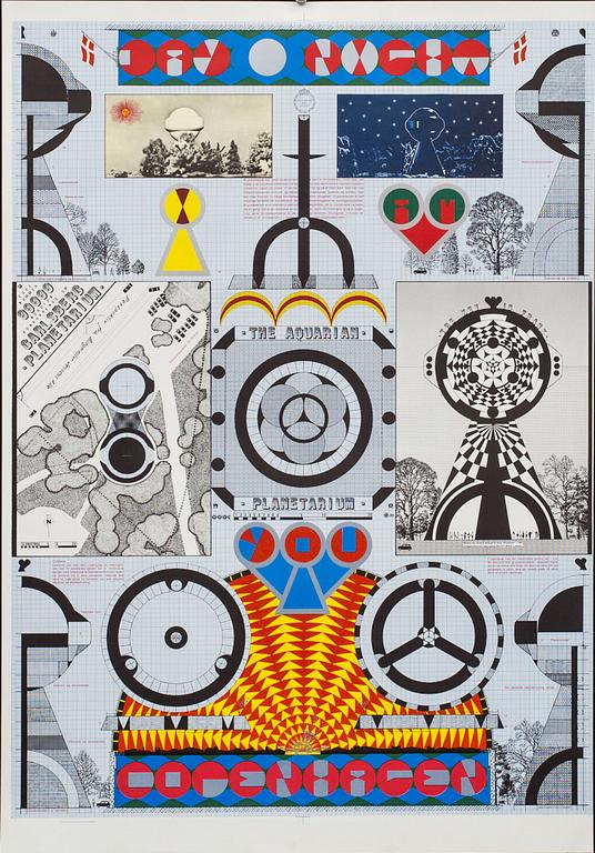 STURE JOHANNESSON, Affisch, "The aquarian", 1969.