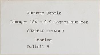 PIERRE-AUGUSTE RENOIR, etsning/torrnål, signerad i plåten.