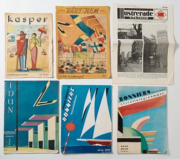 THE STOCKHOLM 1930 FAIR, 34 pcs of booklets, tickets and other memorabilia.