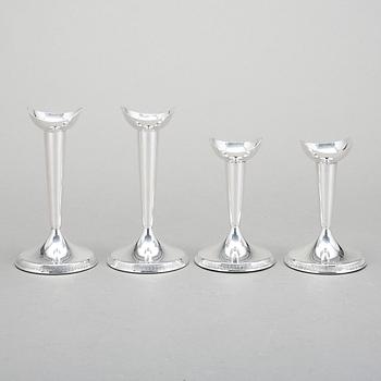 LJUSSTAKAR, 4 st, silver, GAB, Stockholm. 1961-1962.