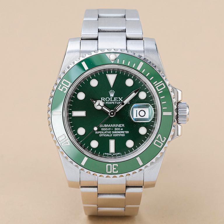 Rolex, Submariner, ”Hulk”, "First Year Edt", "Mark 1 Dial", ca 2010.