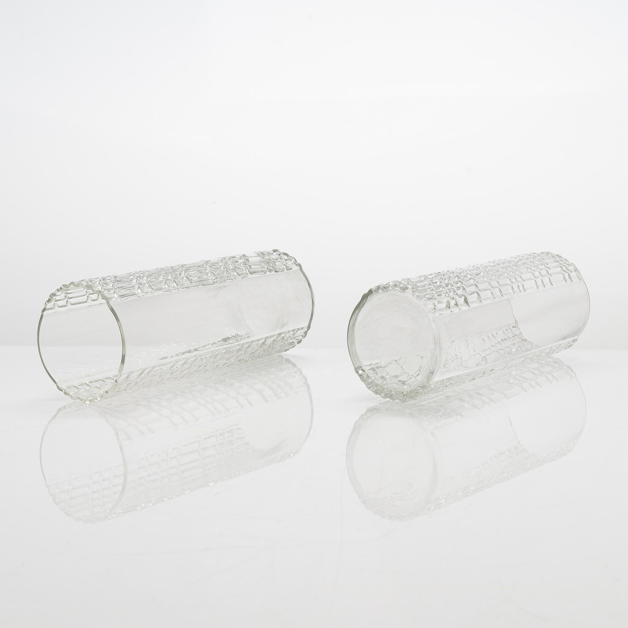 Nanny Still, a 5-piece 'Flindari' glassware set, Riihimäen lasi 1964-1968.