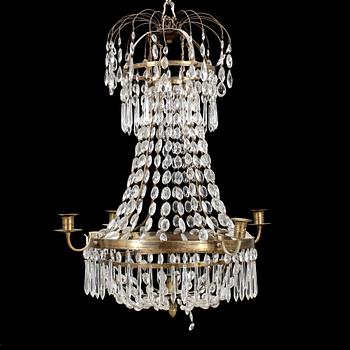 LJUSKRONA, gustaviansk, 1700-talets slut. Höjd ca 65cm.