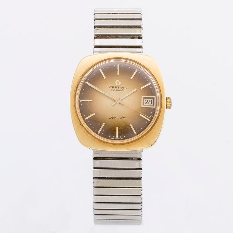 CERTINA, Automatic New Art, armbandsur, 18K, 35 x 35 mm,