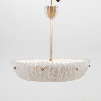 An Orrefors glass ceiling pendant 1950/60s.