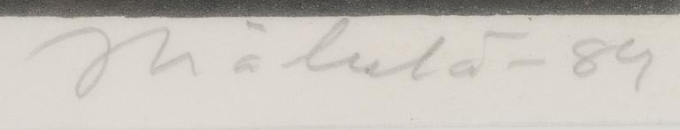 JUKKA MÄKELÄ, etsningar, 2 st, signerad och daterad -84, numrerad 1/50.