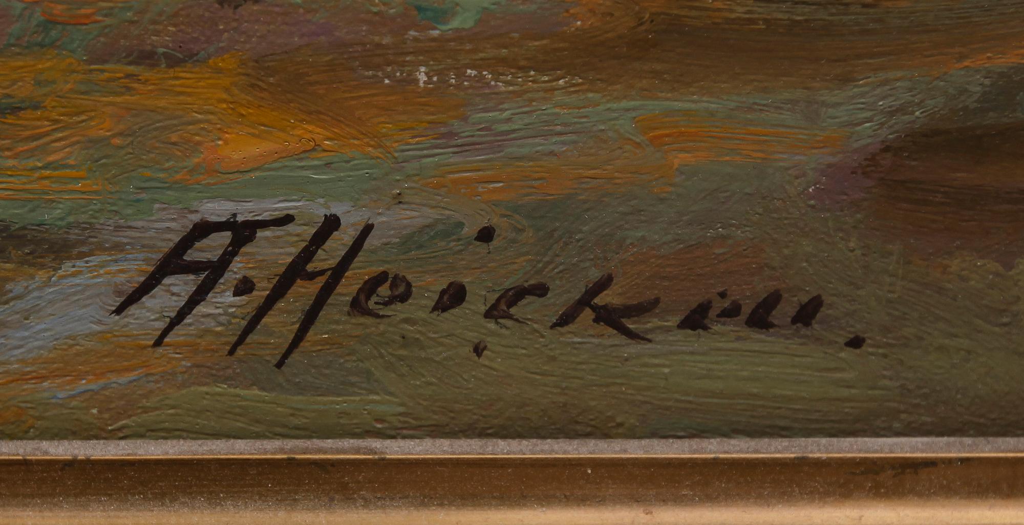 ARTHUR HEICKELL, olja på duk, signerad.