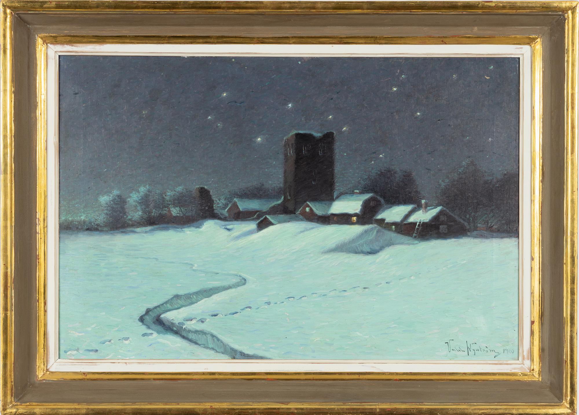 Valdemar Nyström, Stjärnklar natt, Sigtuna.