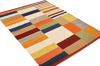 Matta, Kelim, modern design, ca 295 x 198 cm.