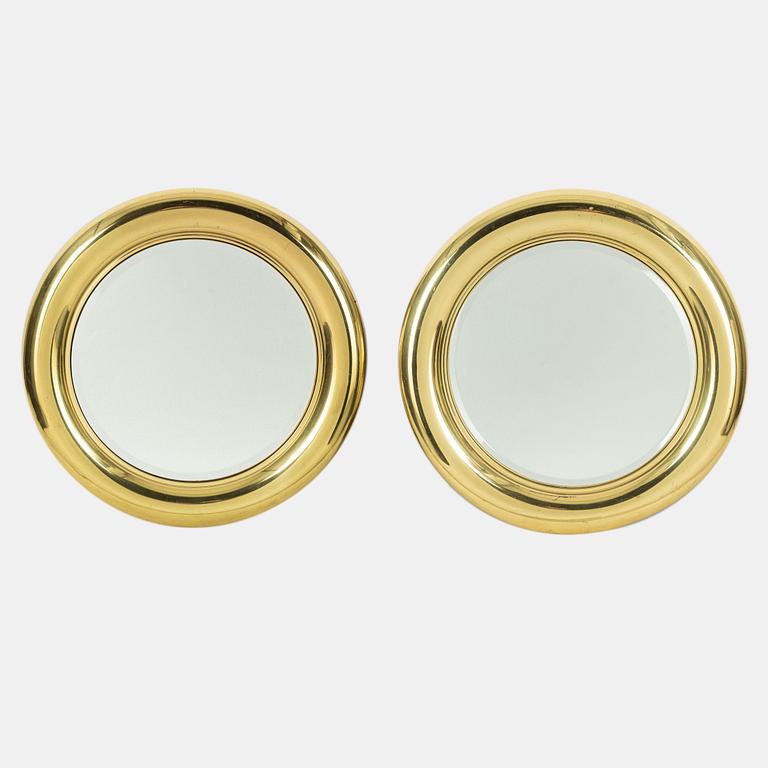 Goffredo Reggiani, attributed, mirrors, a pair, Italy, 1970s.
