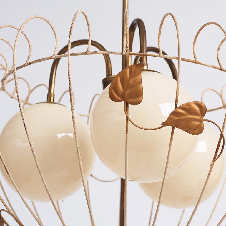 A pair of Swedish Modern ceiling lamps, 1940s.
