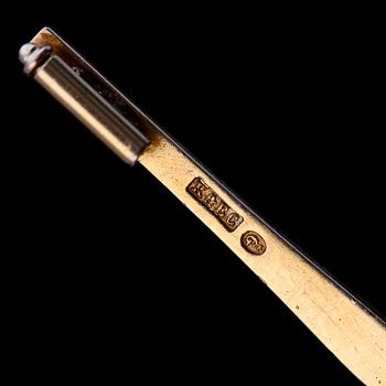 BROSCH, 18K guld, Göteborg 1918. Total vikt ca 7 gram.