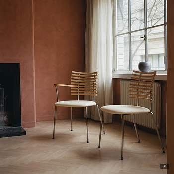 Henrik Lehm, 6 armchairs + 2 chairs, "Tiger", Naver Collection, Denmark.