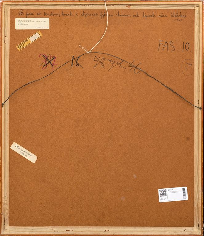 MAX WALTER SVANBERG, collage, signerad och daterad 68.