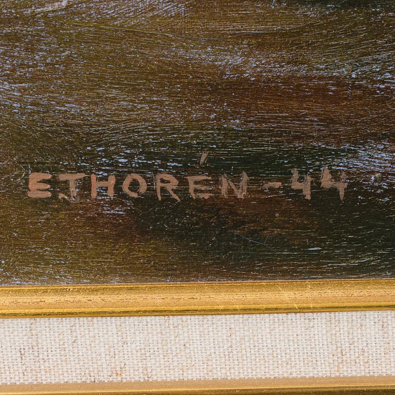 ESAIAS THORÉN, Oil on canvas, signed and dated -44.