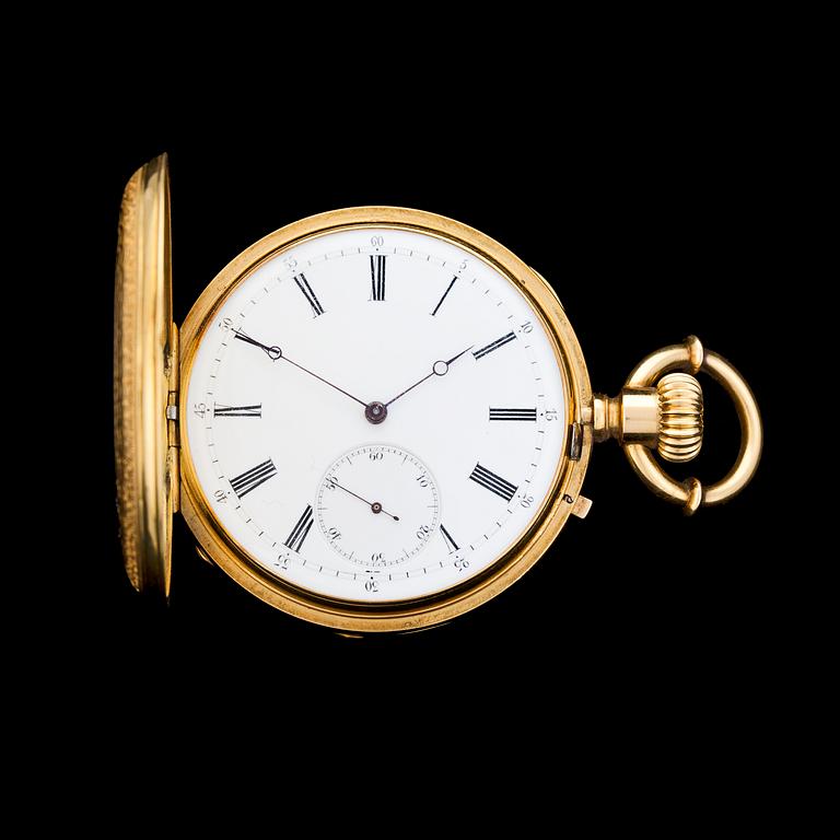 A pocket gold watch, c. 1900.