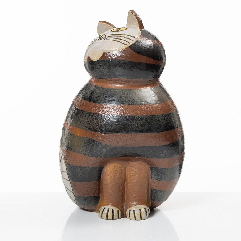 Lisa Larson, a 'Maxikatt' stoneware sculpture, from the series 'Stora Zoo', Gustavsberg.