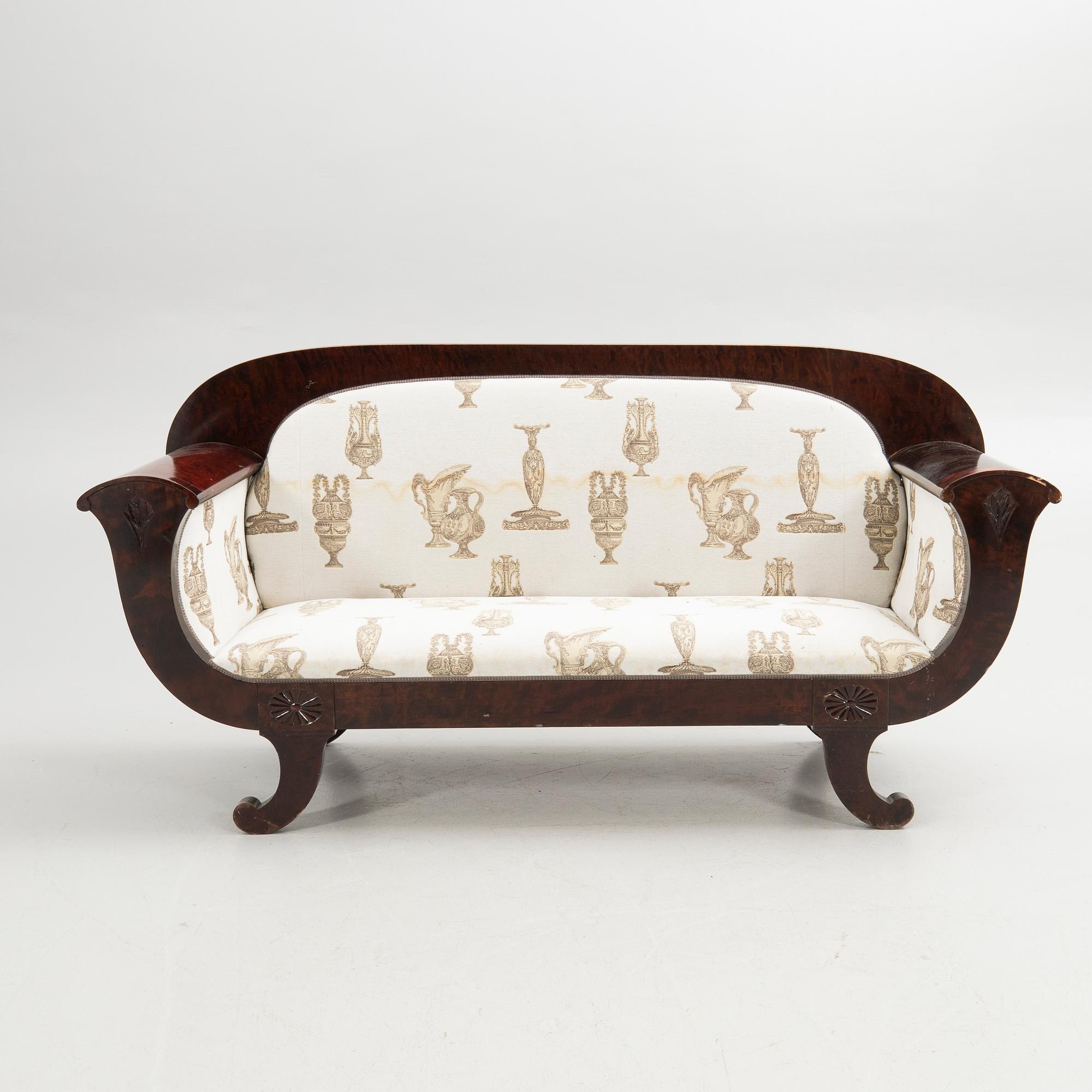 Sofa, Empire style, early 20th century.