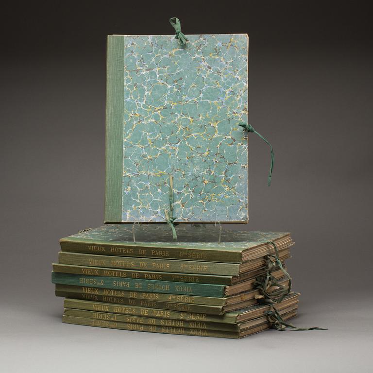 MAPPAR, 10 vol, J.VACQUIER, Les Vieux Hotels de Paris. Decorations Exterieures et Interieures.