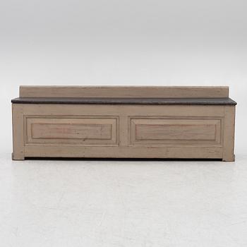 A bench, circa 1900.