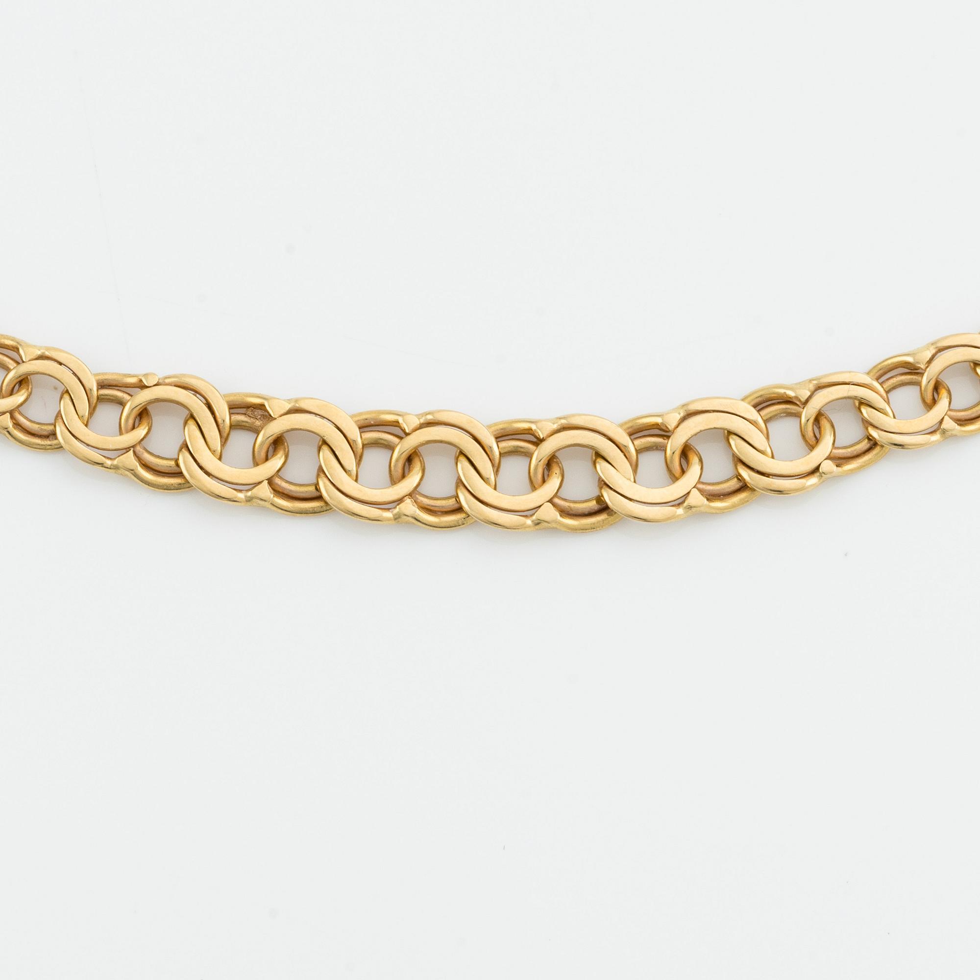 Collier 18K guld, Bismarck.