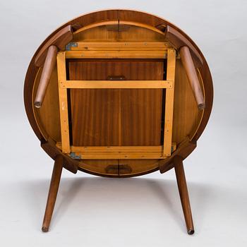 HANS OLSEN, A teak dining table with four chairs, Frem Røjle, Denmark 1950's.