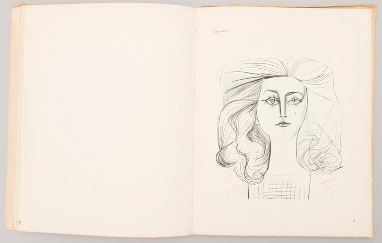 Book "Picasso Dessins" by Paul Eluard, Les Editions Braun & Cie, 1952.