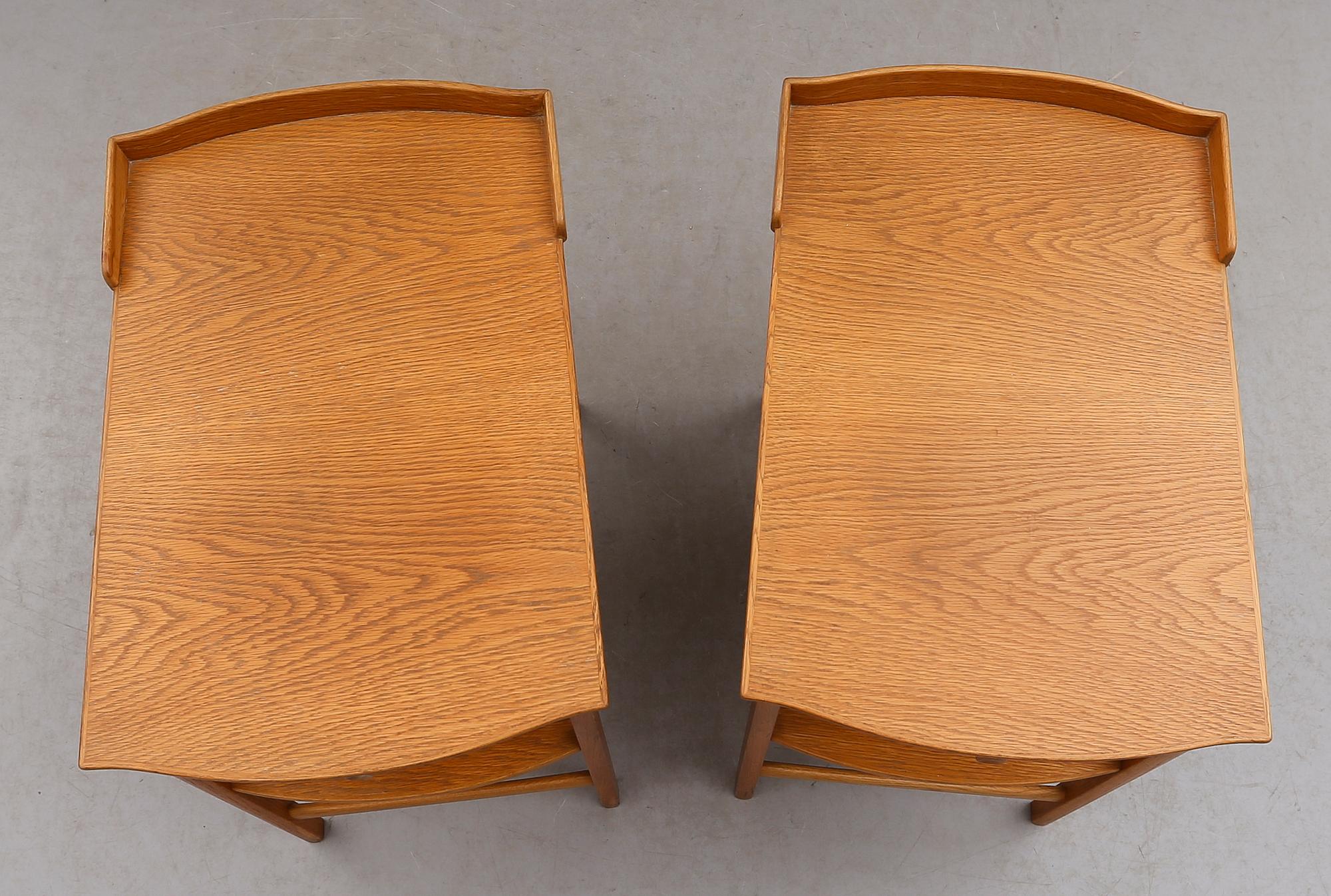 SÄNGBORD, 1 par, "Birgitta", Carl Malmsten, Bodafors, 1900-talets andra hälft.