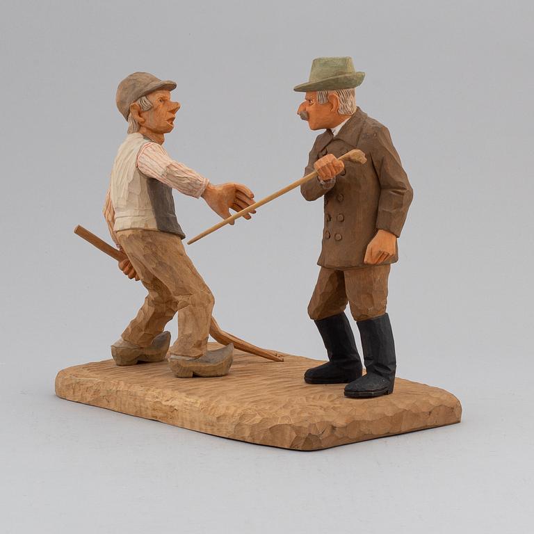 HERMAN ROSELL, sculpture, wood, signed and dated 1953.