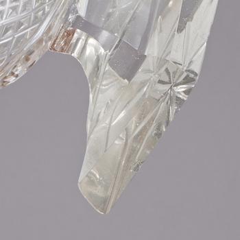 SALTKAR, ett par, glas, empir, 1800-talets första hälft.