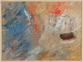 VLADIMIR NEMUKHIN, oil on paper panel, signed V. Nemukhin.