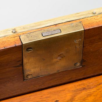 A late Gustavian writing commode by Johan Almgren, master 1798-1805 in Stockholm. Signed.