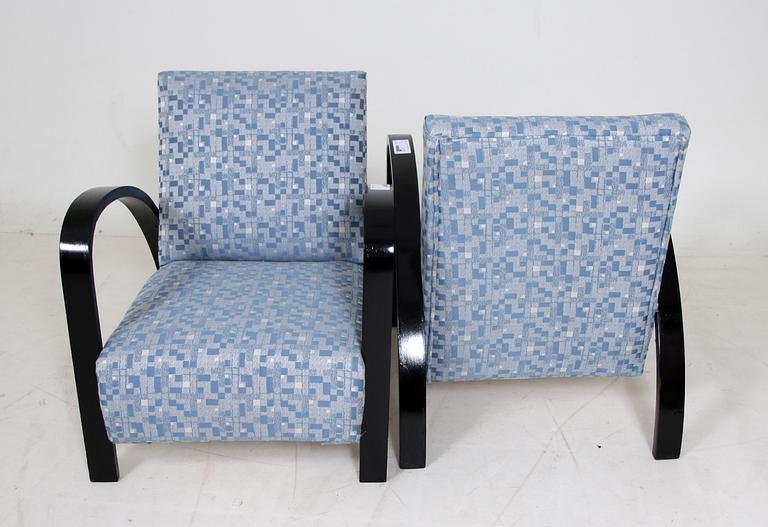 FÅTÖLJER, ett par, Art decostil, 1900-talets mitt.