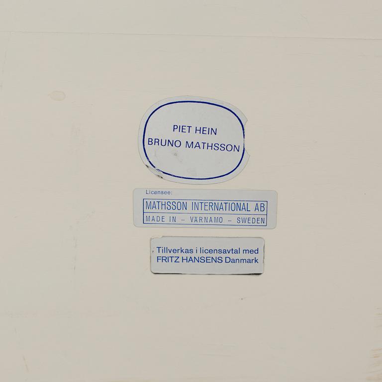 BORD, Bruno Mathsson och Piet Hein för Fritz Hansen, Danmark.