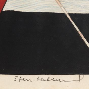 STEN EKLUND, gouache, signed and dated 1967.