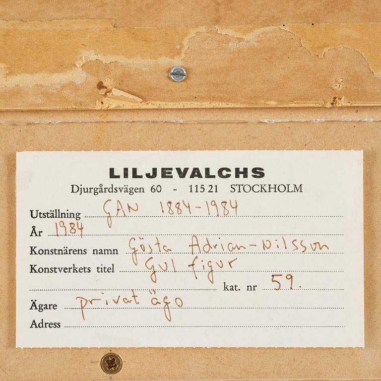 Gösta Adrian-Nilsson, "Gul Figur".