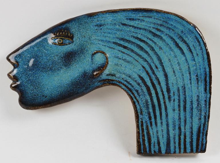 VÄGGPLAKETTER, 3 st, keramik, bl.a. Börje Skohg och Stig Lindberg, Gustavsberg.