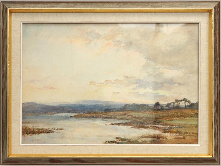 JAMES HERBERT SNELL, akvarell, sign.