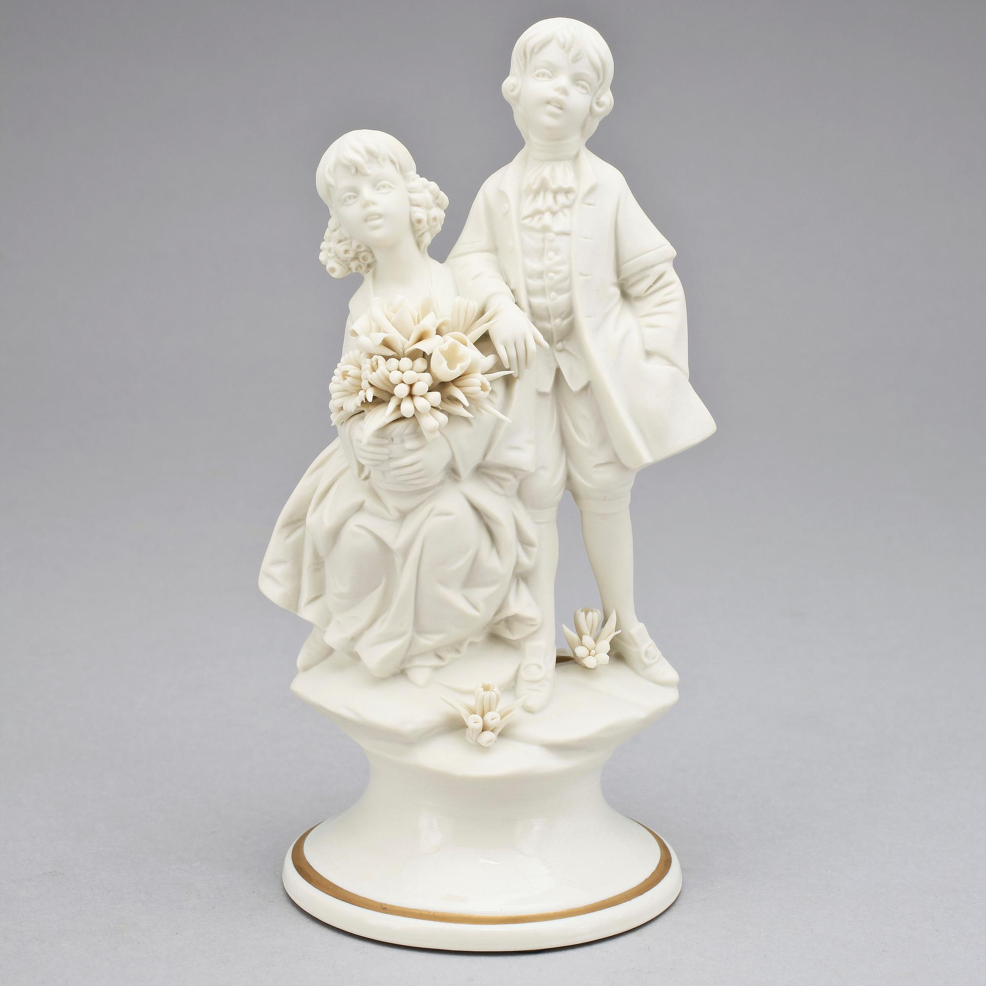 FIGURIN, porslin, Capodimonte, Italien, 1900-tal.
